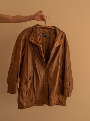 Light Brown Leather Jacket | 1970s