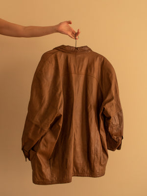 Light Brown Leather Jacket | 1970s