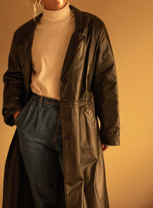 Black Leather Jacket | 1990s